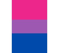 notebook: Bisexual Pride Flag Inspired Notebook