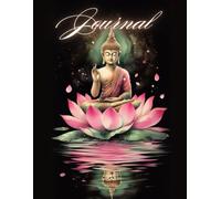 Notebook: Buddha on Black Water Design 8.5"x 11"-120 pages: Good for all ages, teen, kids, and adults alike to take notes, journal your mindfulness journey