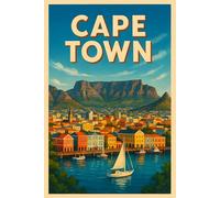 Notebook: Cape Town South Africa, 100 Pages 6 x 9 Wide Ruled Lined Pages Journal Diary For Students, Travelers, and Lovers of Adventure & Sunshine ( Composition Notebook )