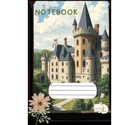 Notebook : Castle Cat Flower Handwritten journal Book.: Study softly, dream boldly. Productive life.