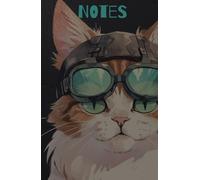 Notebook Cat Motobike Print Cover 130 Pages Lined Paper - 5.5 x 8.5 inches (Letter size): You can use it at college, work, office, or home for any ... hobbies, administration or whatever you like.