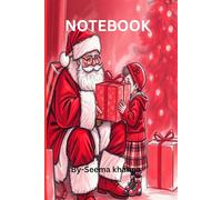 Notebook Christmas notepad 120 pages 6×9in: journal composition pad for writing work gift for everyone