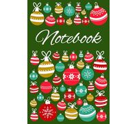 Notebook: Christmas themed classic paperback. 6x9 inches and 120 pages. Ideal for anyone in the family to capture their holiday thoughts and jolly experiences.