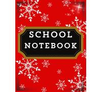 Notebook: Composition notebook for school, Christmas pattern
