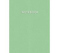 Notebook: Cuaderno para notas con 100 páginas blancas y numeradas - Índice de inicio - Elegante y moderno color verde pastel - Tamaño A4 - Diario, Doodles, Bocetos, Dibujos, Notas, Memorias