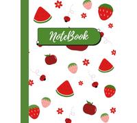 NoteBook: Cute Fruit Pattern 100 Pages College Ruled Blank Lined Composition Book for Girls, School, Kids, and Summer Vacation Notes.