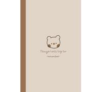 Notebook: Cute funny bear| Korean Japanese Stationery | 6x9'' | 120 page dotted