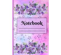 Notebook: Cute Sweet Preppy Coquette pink and purple flowers Aesthetic Journal for Girls, Teens, Women | Perfect for Back to School Supplies, Work, Office, Writing, Journaling