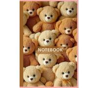 NOTEBOOK: Cute Teddy Bear Lined Hardcover Journal for Girls, Teens, and Kids