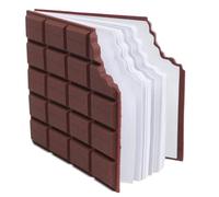 Notebook de chocolate, almohadilla de memo de sabor perfumado con chocolate, 70 sábanas autoadhesivas reutilizables pequeños bloc de notas, escribiendo un mini bloc de notas creativo para el regalo d