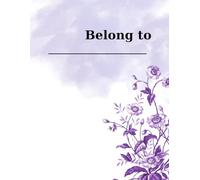 NOTEBOOK: Discover our charming purple notebook featuring delicate purple floral designs. With 60 pages, a sturdy 17.385x11.85 in cover, and inner ... perfect for creativity and notes. Stylish.