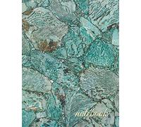 Notebook: Elegant Turquoise Amazonite Precious Gemstone Marble Print - Marble Zen Journal | 155 College-ruled Pages | 8.5 x 11 - A4 Size (Marble ... - Journal, Notebook, Diary, Composition Book)