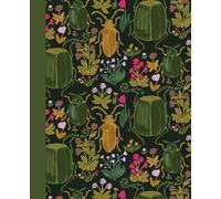 Notebook "Emerald Beetle Garden": Elegant Multicolor Floral Design | Soft Neutral Interior | Perfect for Notes, Journaling, and Organization (The Enchanted Folio Collection)