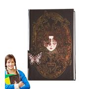 Notebook estético, Goth Journal,Manual de ilustración para colorear del diario gótico - Notebook Vintage para Women Goth Journal, suministros de oficina escolar, Halloween Block, 256 páginas