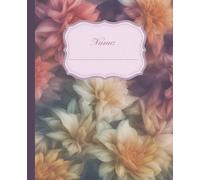 Notebook: Floral/ Flowers | Wide Ruled,7.5 x 9.25, 120 pages, for notes, journaling, study, students, girls.