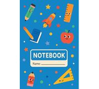 Notebook for Kids - Fun & Colorful: 6x9” School Journal for Boys and Girls,120 Grid Pages with Name Space on the Cover