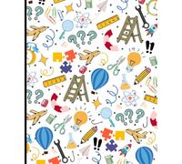 notebook for kids with science/ engineer theme: science austhetic , learning is fun design 110 lined pages