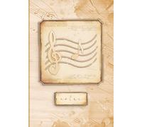 Notebook for Musicians: Antique old fashioned vintage style || With puzzles on the subject of "Music" || Appreciation / thank you gift for a musician (composer, singer, conductor, academy student)