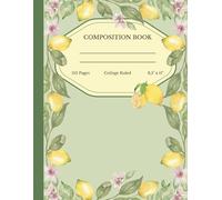 Notebook for Students | Ruled Journal: Lemon Illustration Cover | 110 Pages | 8.5" x 11"