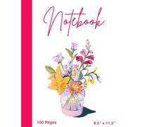 Notebook for Women Elegant Lined Journal with Floral Cover: A Sophisticated Pink Lined Floral Notebook Designed for Women Who Lead with Purpose