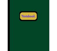 Notebook: Forest Green Glossy Notebook - 120 Lined Pages for Notes, Journaling & Ideas, 7.5” x 9.25”, Great for School, Office, or Gifts
