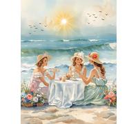 Notebook:Friends Beach Tea Party: Journal:For Women of Faith -1 Thes. 5:11