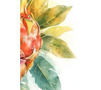 Notebook: Fruity pattern with dragon fruit accent |: Women, Teens, Schoolgirls, Girls as a gift | Aesthetic fresh fruit series