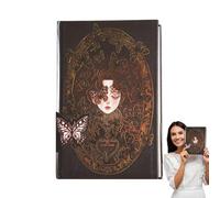 Notebook gótico, cuaderno vintage,Manual de ilustración para colorear del diario gótico - Notebook Vintage para Women Goth Journal, suministros de oficina escolar, Halloween Block, 256 páginas