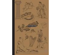 Notebook: Greek/Roman Mythology aesthetic print composition notebook - Dotted paper 110 pages - large 8.5 x 11