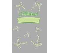 Notebook Green Bows for girls and teenagers: back to school supplies for girls teenage girl journal Cute Stationery Gifts for Girls coquette aesthetic ... activity log Teenage journal school notebook