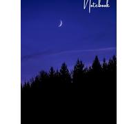 Notebook in dark forest