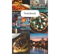 Notebook: Italy Notebook with Mindfulness Prompts | 6x9 inches | +100 pages in Full Color | Gift for Italy Lovers, Holidays, and Relaxation