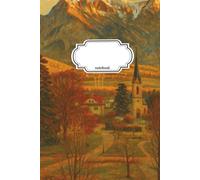 Notebook Journal Autumn City Mountain: 110 Pages, College Ruled, Lined, 6x9in/15.24x22.86cm