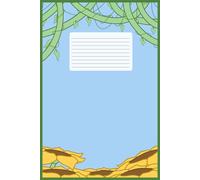 Notebook journal: basic cute and potable paperback notebook for work, school, diary, travel, day-to-day planning. Paper back ||6x9|| 100 pages green blue yellow