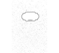Notebook Journal Black Spots On White: 110 Pages, College Ruled, Lined, 6x9in/15.24x22.86cm