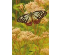 Notebook Journal Brown Butterfly: 110 Pages, College Ruled, Lined, 6x9in/15.24x22.86cm