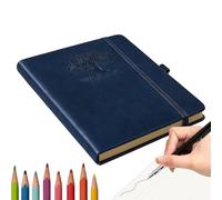 Notebook Journal, Cuero Tapa dura Retro Dot Grid Diary, Leather Journal, for Planning Writing Note-Taking Tracking School Work Office Business Trip