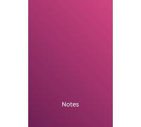 Notebook Journal - Fade from Deep Purple to Pink