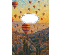 Notebook Journal Hot Air Balloons: 110 Pages, Lined, 6x9in/15.24x22.86cm, College Ruled