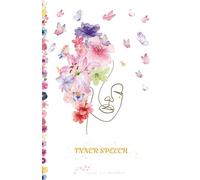 Notebook Journal Inner Speech Theme: Notebook with beautiful coloured water flowers and sensible quote for inner power