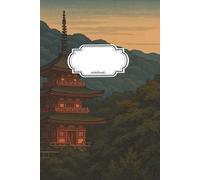 Notebook Journal Japanese Pagoda In Nature: 110 Pages, College Ruled, 6x9in/15.24x22.86cm
