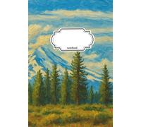 Notebook Journal Mountain Blue Sky: 110 Pages, College Ruled, Lined, 6x9in/15.24x22.86cm