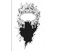 Notebook Journal One Eyed Dogs In Ink Spot: 110 Pages, College Ruled, Lined, 6x9in/15.24x22.86cm
