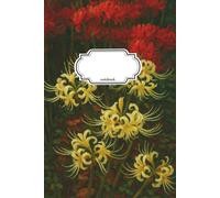 Notebook Journal Red And White Flowers: 110 Pages, College Ruled, Lined, 6x9in/15.24x22.86cm