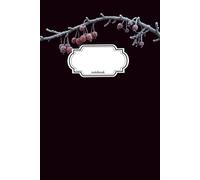 Notebook Journal Red Frozen Crabapples: 110 Pages, College Ruled, Lined, 6x9in/15.24x22.86cm