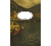 Notebook Journal Small Boat: 110 Pages, College Ruled, Lined, 6x9in/15.24x22.86cm