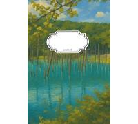 Notebook Journal Trees In A Lake: 110 Pages, College Ruled, Lined, 6x9in/15.24x22.86cm