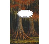 Notebook Journal Trees In Swamp: 110 Pages, College Ruled, Lined, 6x9in/15.24x22.86cm