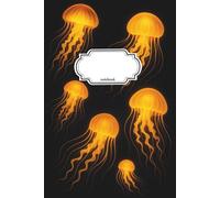 Notebook Journal Yellow Jellyfish: 110 Pages, College Ruled, Lined, 6x9in/15.24x22.86cm