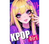 Notebook KPOP GIRL - Black and Pink: Cute Anime Journal for Kids, Teens & Students, 6x9 Wide Ruled, 100 Pages